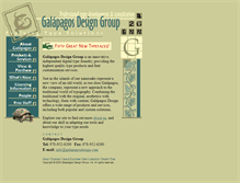 Tablet Screenshot of galapagosdesign.com